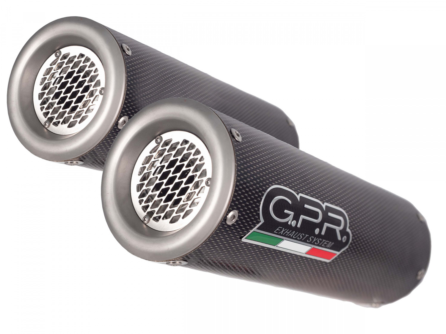 Dual slip-on exhaust GPR M3 A.36.M3.PP Brushed Stainless steel including removable db killers and link pipes