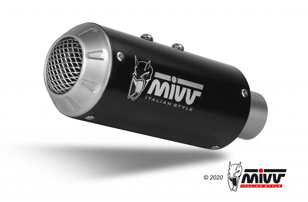 Cijeli ispušni sustav MIVV MK3 Y.075.SM3B Black Stainless Steel
