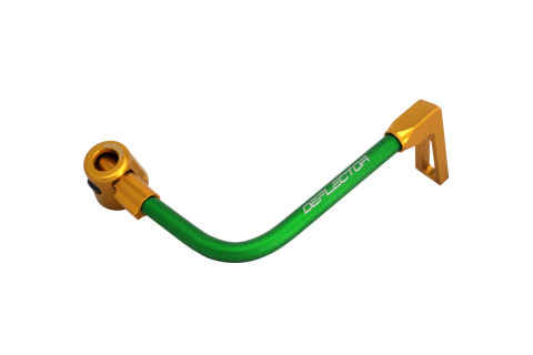 Lever guard ACCOSSATO DE001 with green hose and joint right, aluminium
