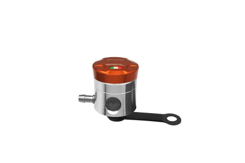 Brake fluid reservoir ACCOSSATO CNC-worked FU057 straight bracket included orange