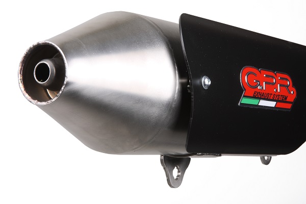 Slip-on exhaust GPR POWER BOMB QU.1.BOMB Brushed Stainless steel including removable db killer