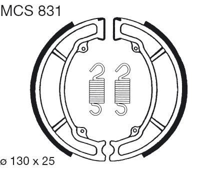 Čeljusti kočnica (pakne) LUCAS MCS 831