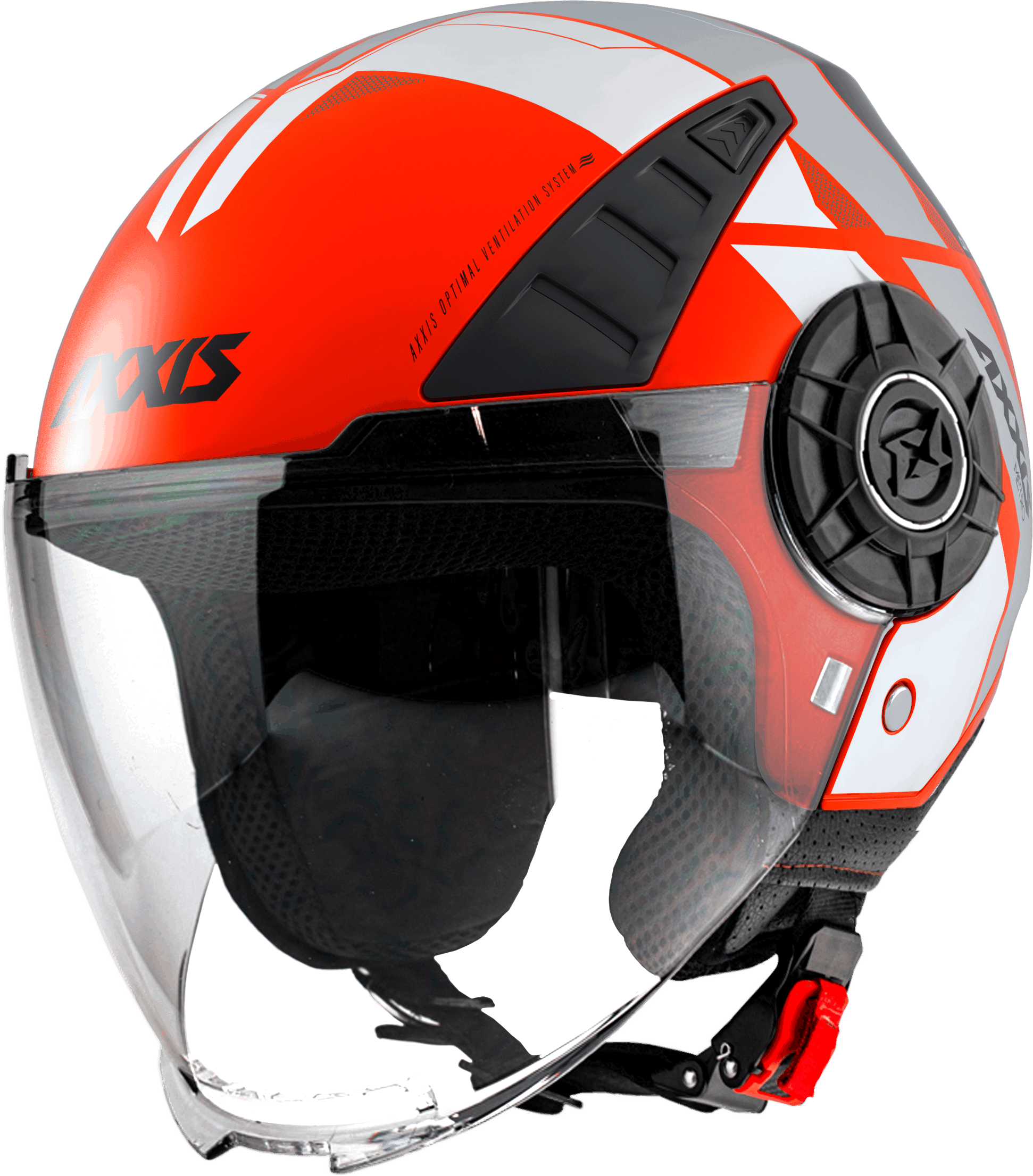 JET helmet AXXIS METRO ABS cool c5 matt fluor red XS