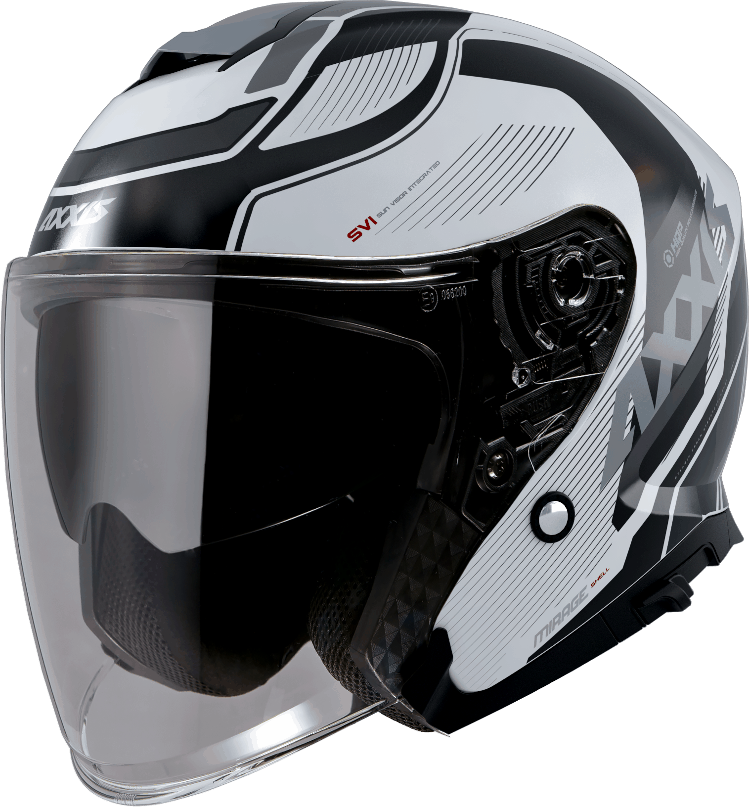 JET helmet AXXIS MIRAGE SV ABS village a1 gloss black XS