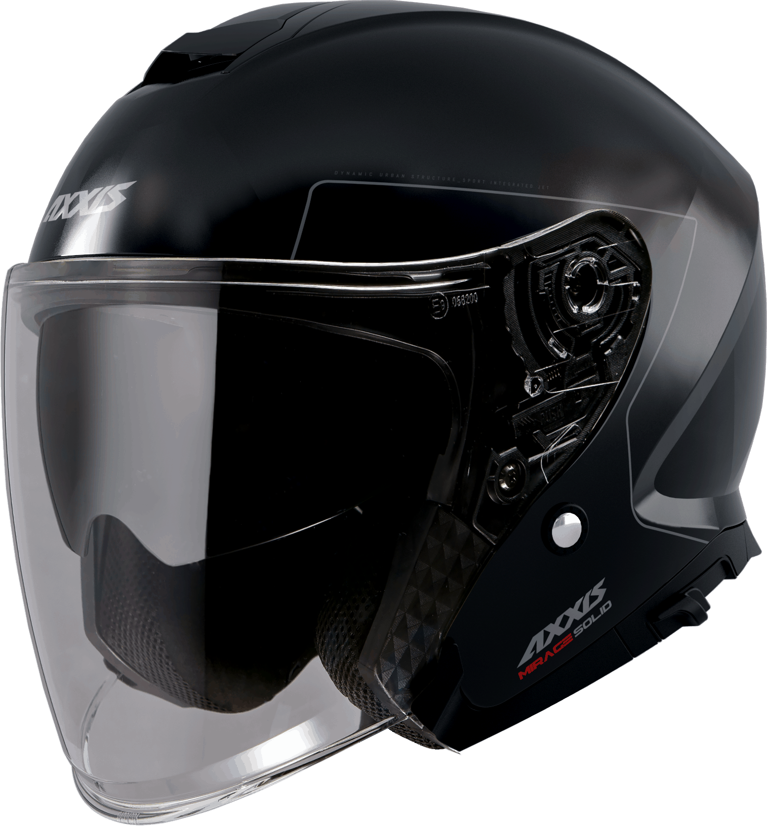 JET helmet AXXIS MIRAGE SV ABS solid black matt XXL