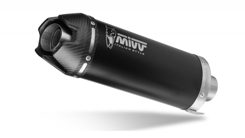 Full exhaust system 3x1 MIVV AK-1 Y.078.KZK Black with carbon cap