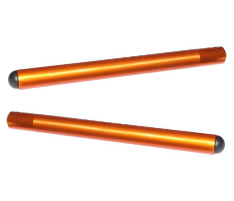 Clip-ons ACCOSSATO TB002 aluminium, 250mm with caps, Orange