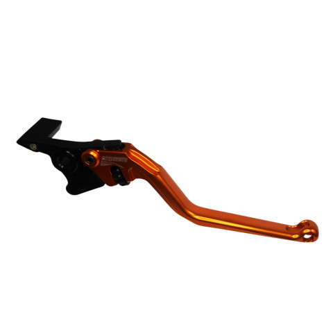 Brake lever ACCOSSATO EDF023 fixed CNC-worked aluminium, orange