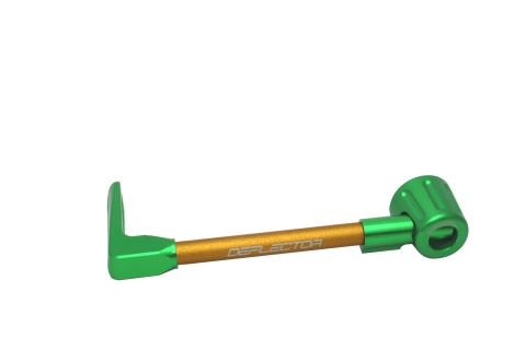 Lever guard ACCOSSATO DE002 with gold hose and joint left, aluminium