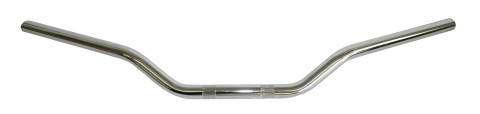 Handlebar ACCOSSATO HB150 Chromed Steel Made With Constant Diameter - 22 mm Crni