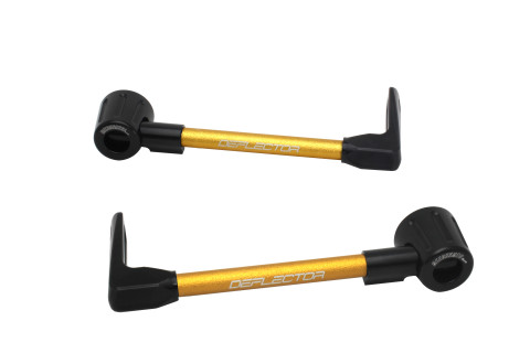 Lever guard ACCOSSATO DE003 with gold hose and joint right + left , aluminium