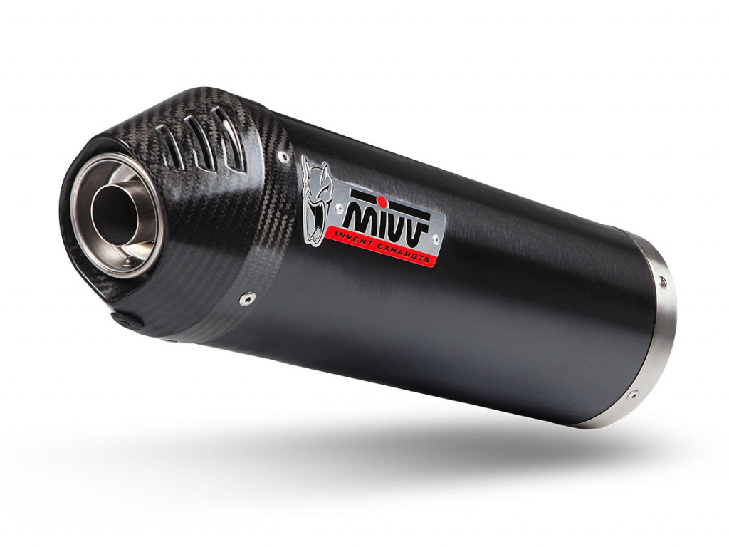 Silencer MIVV OVAL O.008.LVC Steel black / Carbon cap