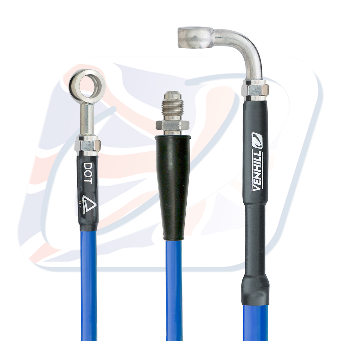 Rear brake hose Venhill Y01-2-003/P-SB Solid blue