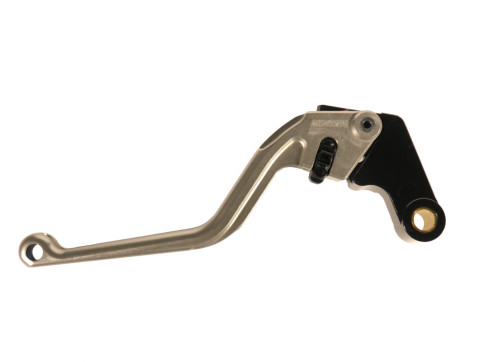 Clutch Lever ACCOSSATO ESB22 fixed CNC-worked aluminium, silver
