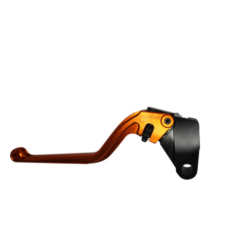 Clutch Lever ACCOSSATO ESK750 fixed CNC-worked aluminium, orange
