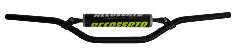 Handlebar ACCOSSATO HB059 Aluminium Made With Constant Diameter - 22 mm Crni