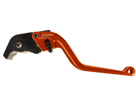 Brake lever ACCOSSATO EDR019 fixed CNC-worked aluminium, orange