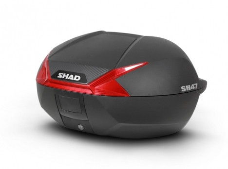 Top case SHAD SH47 D0B47206 black/red