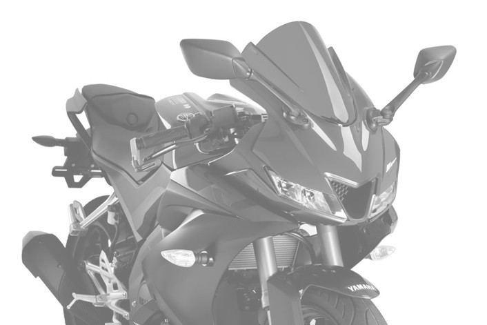 Windscreen PUIG Z-RACING 3619R crven