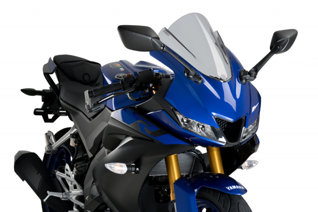 Windscreen PUIG Z-RACING 3619H smoke for YAMAHA YZF-R 125 2019-2022