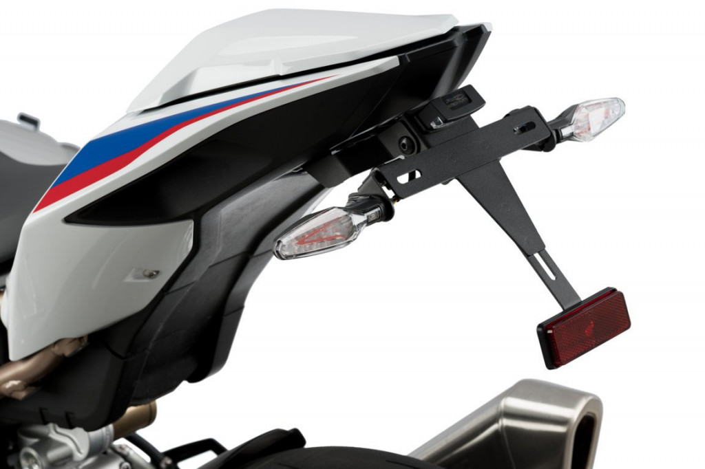 Adjustable license support PUIG 3705N Crni