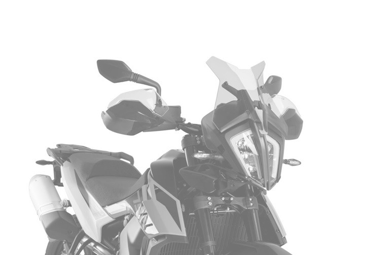 Windscreen PUIG RACING 3738N Crni