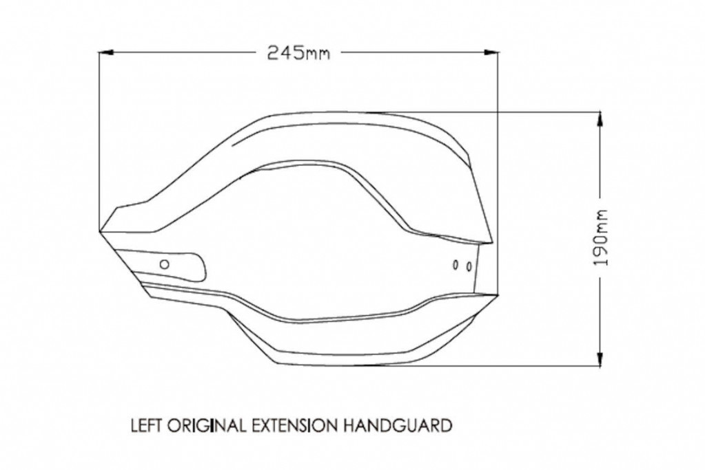 Handguards PUIG EXTENSION 3763N Crni for BMW F 900 GS 2024-2026