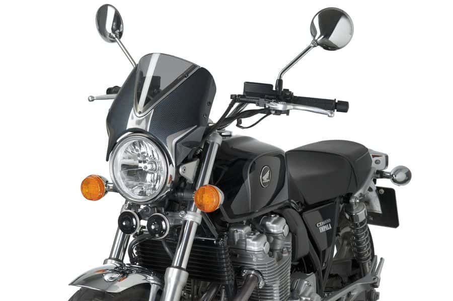 Windshield PUIG RETROVISION 7594H carbon look smoke