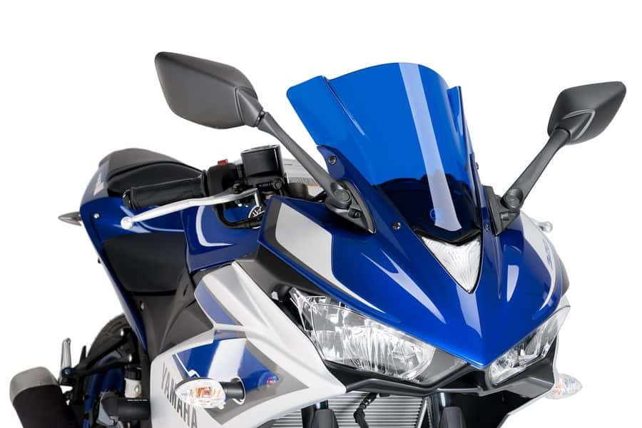 Windscreen PUIG RACING 7649A plavi