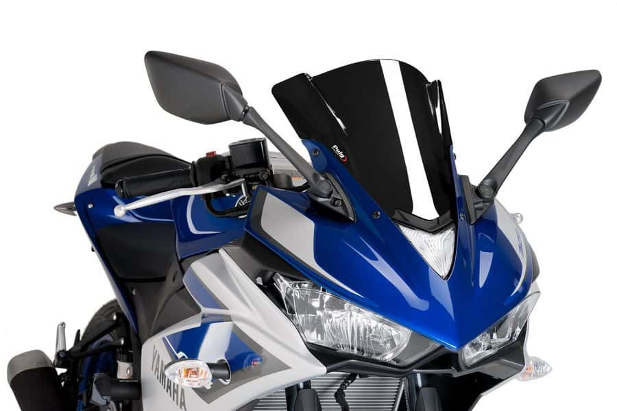 Windscreen PUIG RACING 7649N Crni
