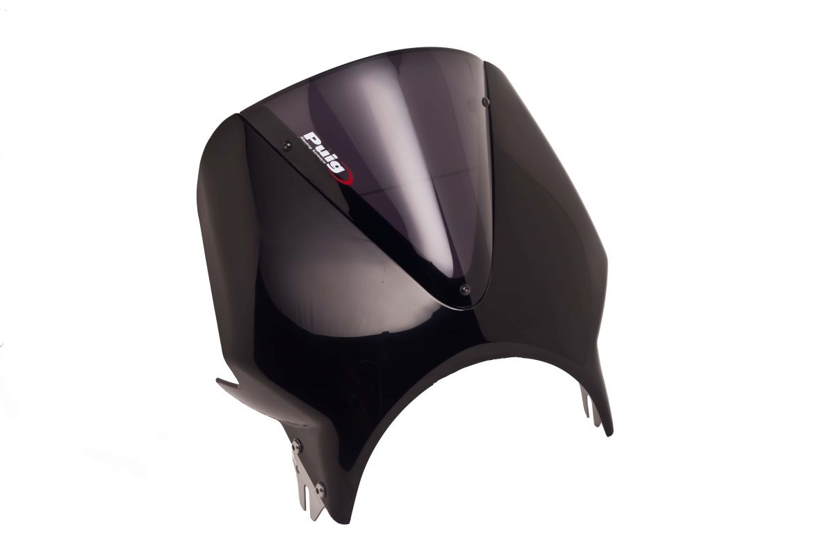 Windshield PUIG VISION 005NF black/dark smoke