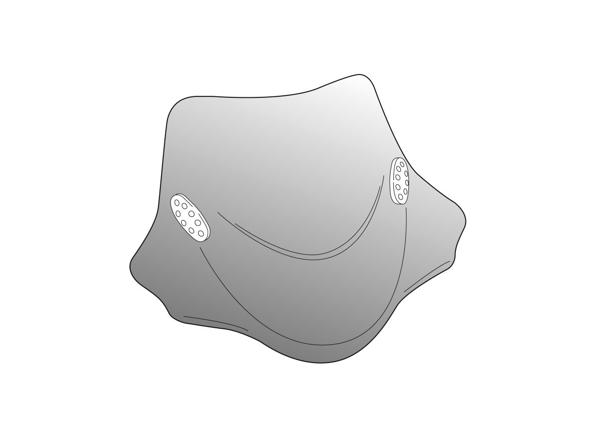 Windshield PUIG CITY SPORT 0661H smoke universal