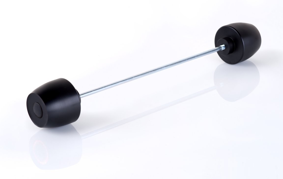Axle sliders PUIG PHB19 20167N Crni without color caps, rear