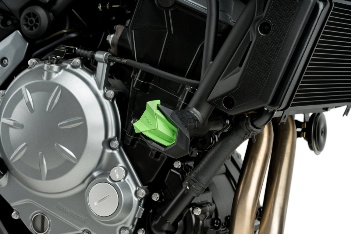Spare rubber end protector PUIG R19 3148V green