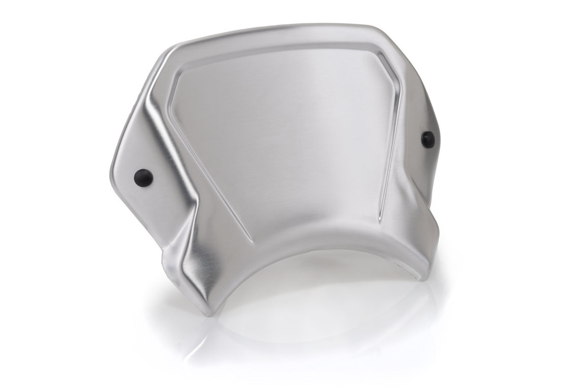 Windshield PUIG FRONTAL PLATE 3505P silver aluminium