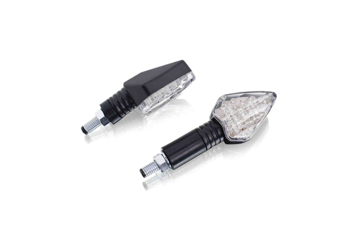 Turn signals PUIG FLECHA 4173W transparent short, homologated