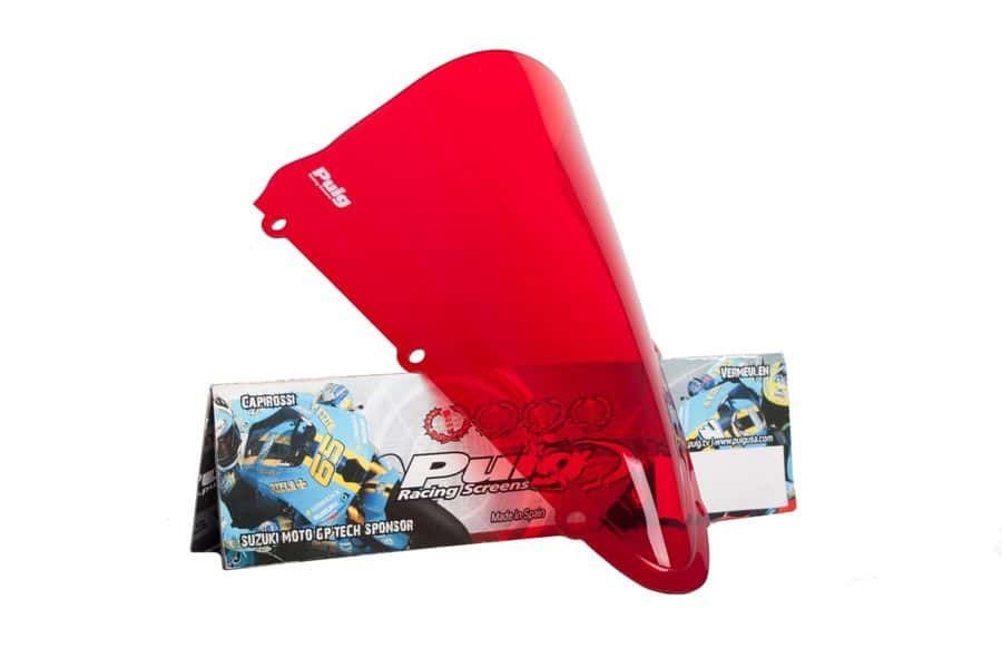 Windscreen PUIG RACING 4637R crven