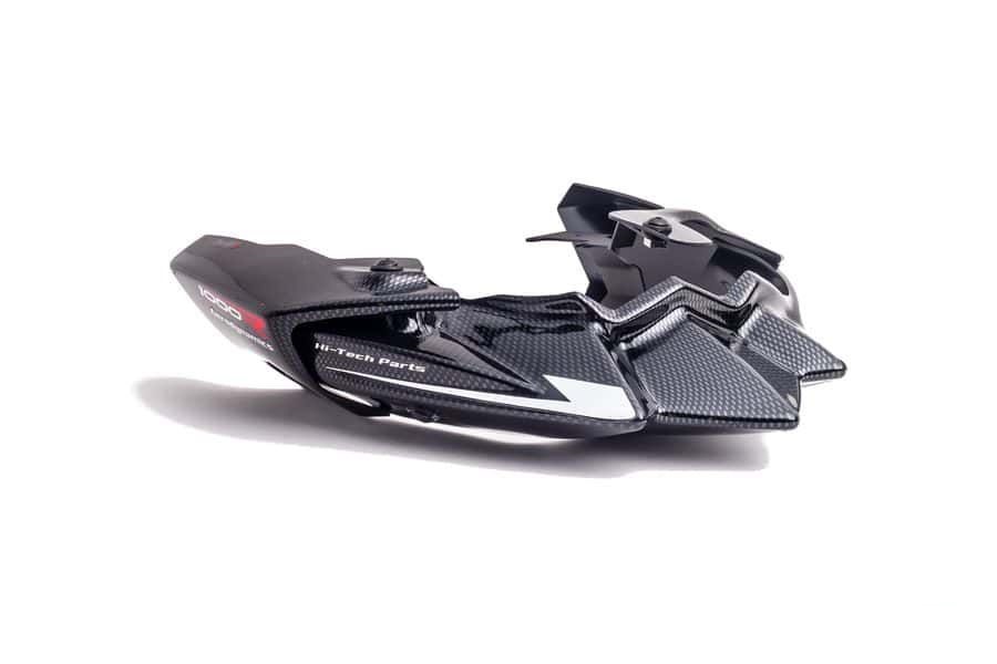 Engine spoiler PUIG 4696C carbon look stickers included