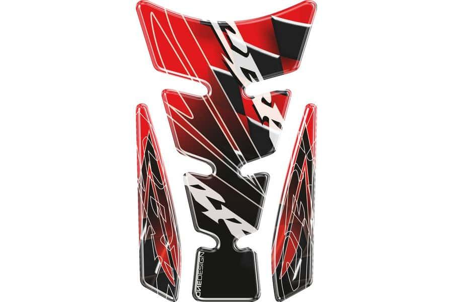 Tank pad PUIG WINGS 4784R crven with side part