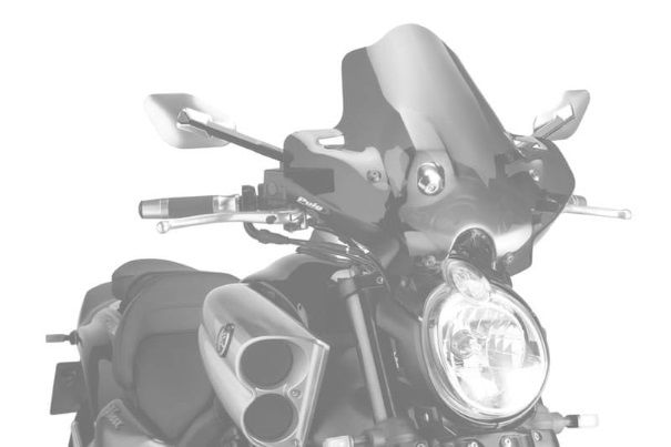 Windshield PUIG NEW. GEN SPORT 4952N Crni
