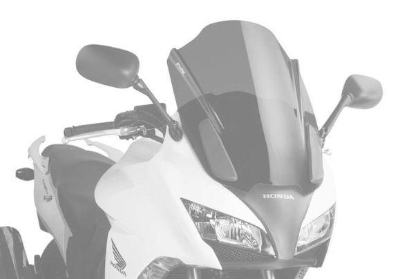 Windscreen PUIG TOURING 5252N Crni