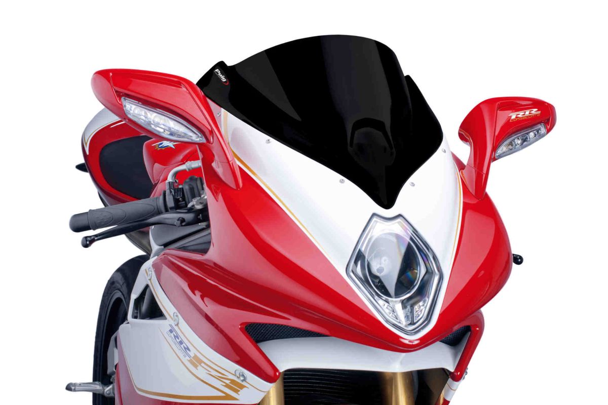 Windscreen PUIG RACING 5256N Crni