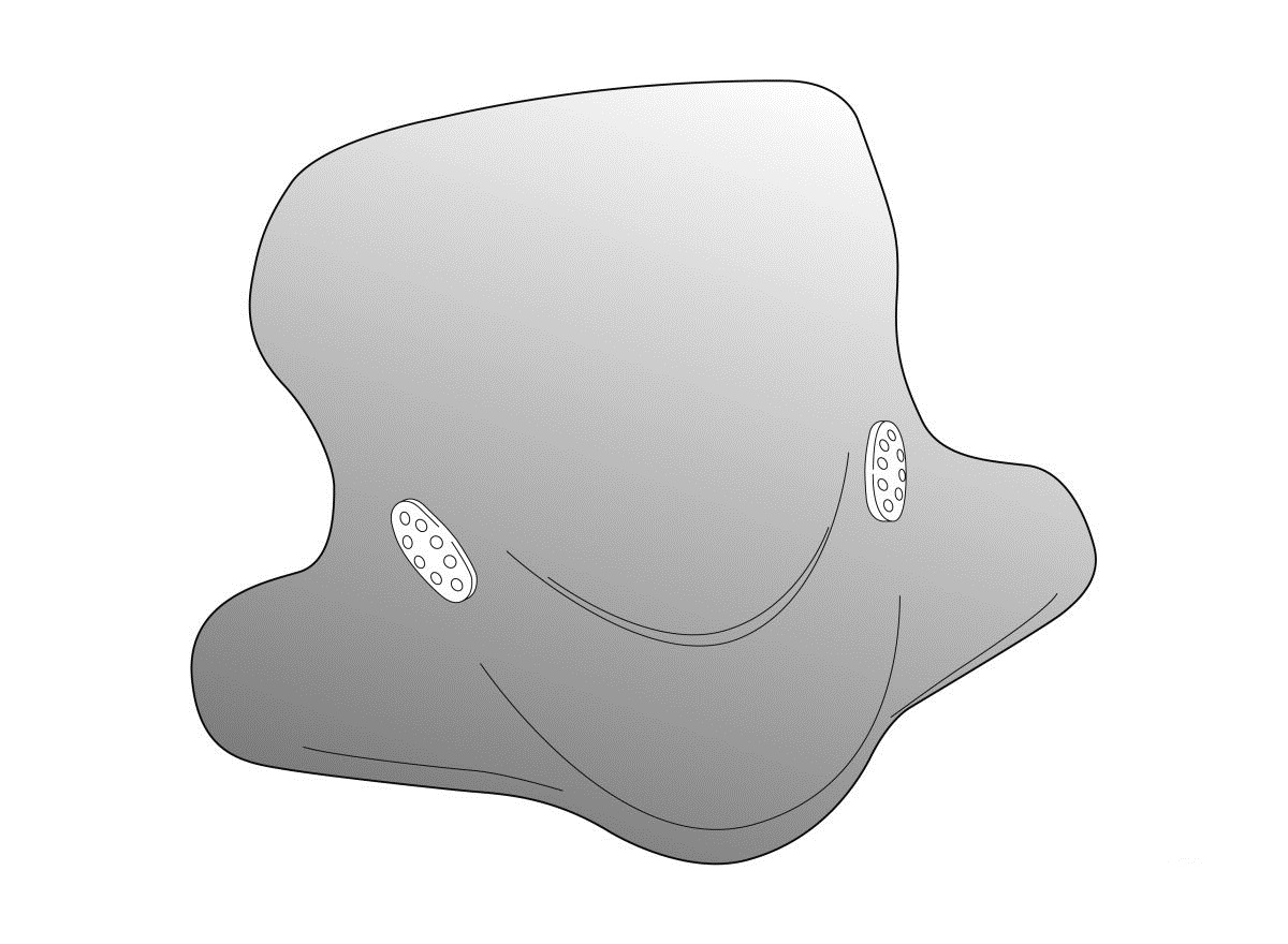 Windshield PUIG CITY TOURING 5520H smoke