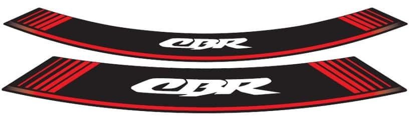 Rim strip PUIG CBR 5524R crven set of 8 rim strips