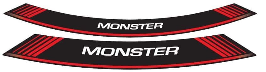 Rim strip PUIG MONSTER 5527R crven set of 8 rim strips