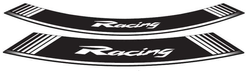 Rim strip PUIG RACING 5531B white set of 8 rim strips