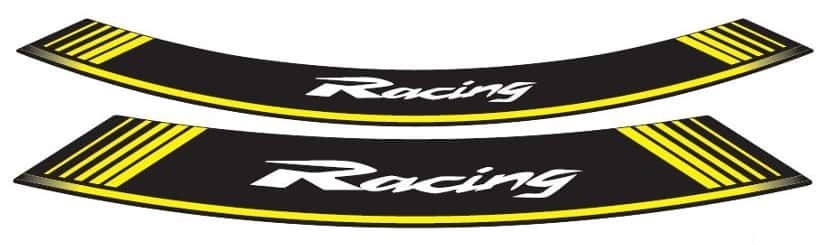 Rim strip PUIG RACING 5531G yellow set of 8 rim strips