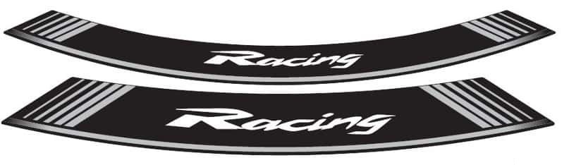 Rim strip PUIG RACING 5531P silver set of 8 rim strips