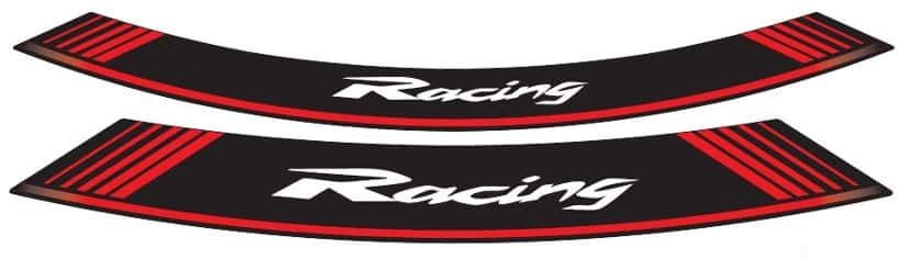Rim strip PUIG RACING 5531R crven set of 8 rim strips
