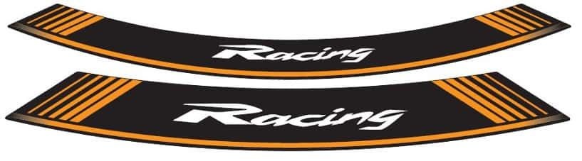 Rim strip PUIG RACING 5531T orange set of 8 rim strips